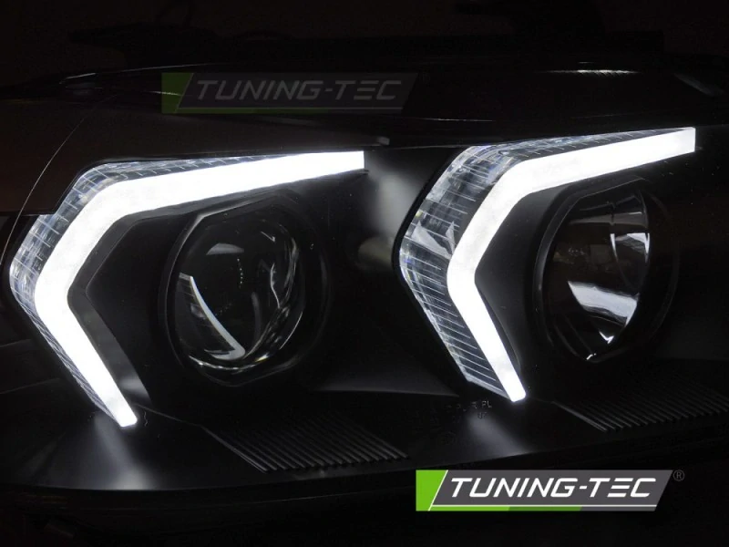 Přední LED světla, světlomety, lampy BMW E90, E91 2005-2008, kouřové