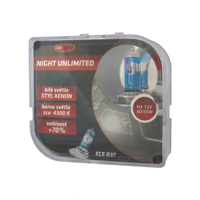 Halogen. žárovky 12V s paticí H4, Night unlimited 4300K