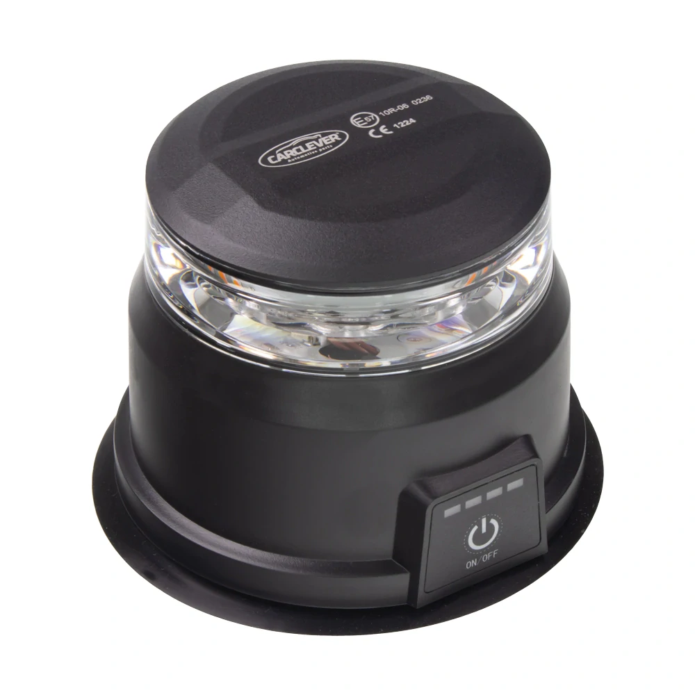 AKU LED maják, oranžový, dálkové ovládání, magnet, ECE