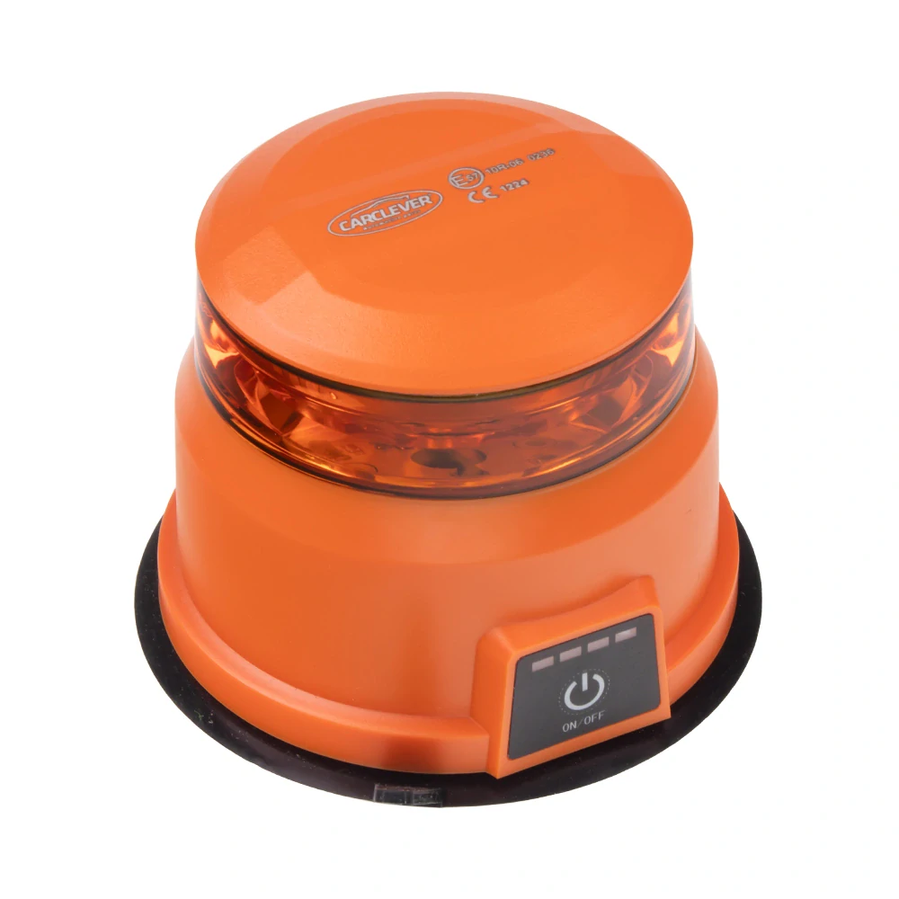 AKU LED maják, oranžový, dálkové ovládání, magnet, ECE