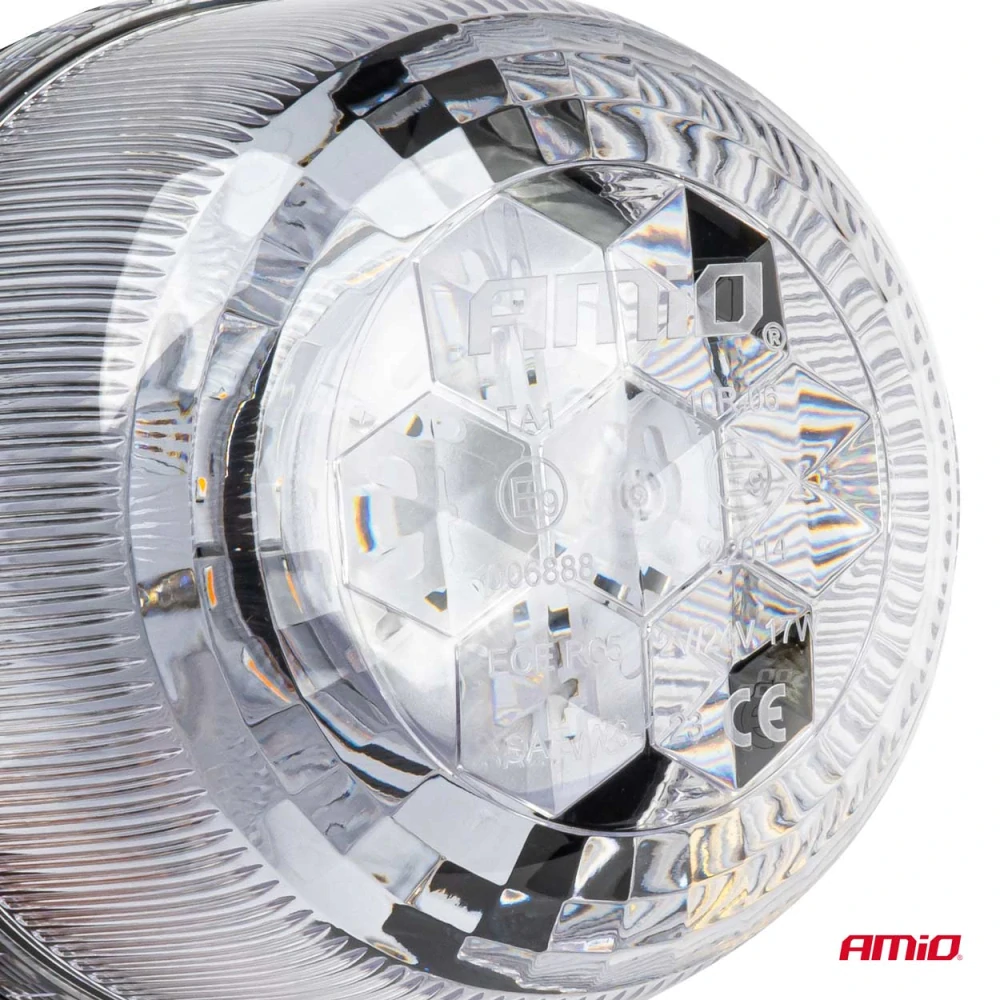 Výstražný maják W25b 3 šrouby R65 R10 24LED 12/24V IP66