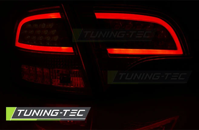 Zadní světla Audi A4 05-08 combi - krystal/červené LED BAR