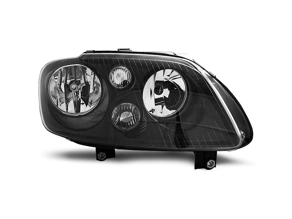 Přední světlomety, světla, lampy VW Volkswagen Touran, Caddy, 2003-2006, černé black