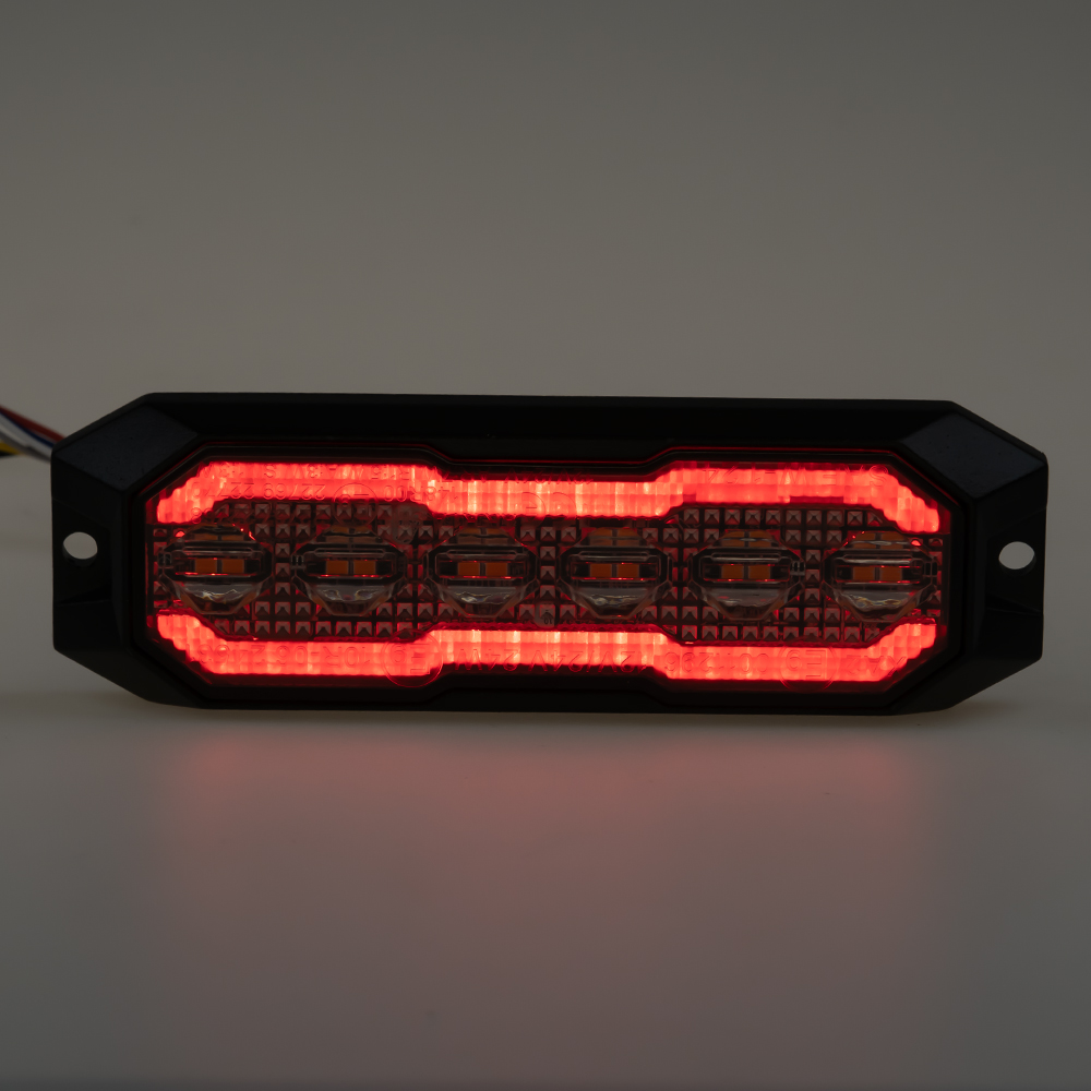 PROFI výstražné/zadní LED světlo, oranžové + červené, 12-24V, ECE R65