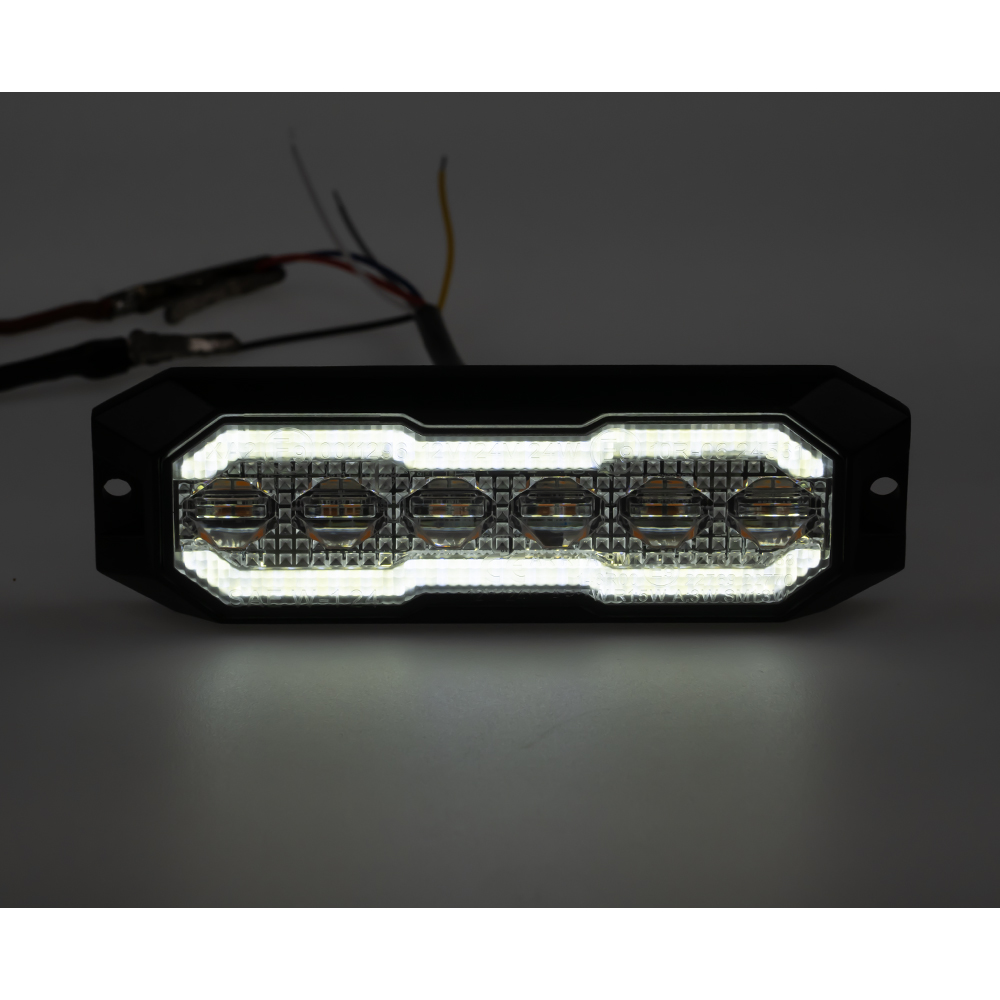 PROFI výstražné/couvací LED světlo, oranžové + bílé, 12-24V, ECE R65