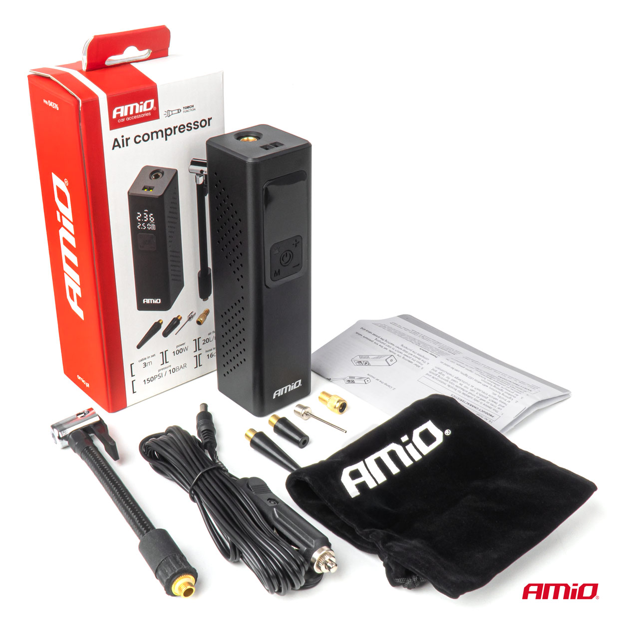 Digitální kompresor LED 100W AMiO-04376