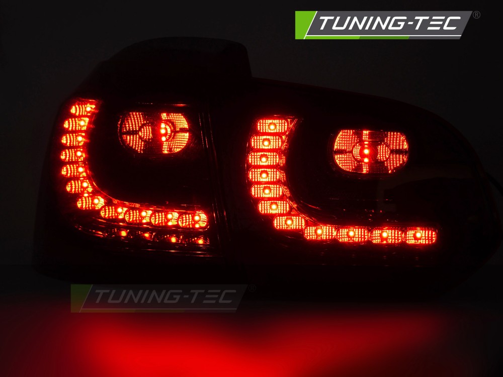 Zadní LED světla, světlomety, lampy VW Golf 6, 2008-2013, SEQ, červeno-bílé