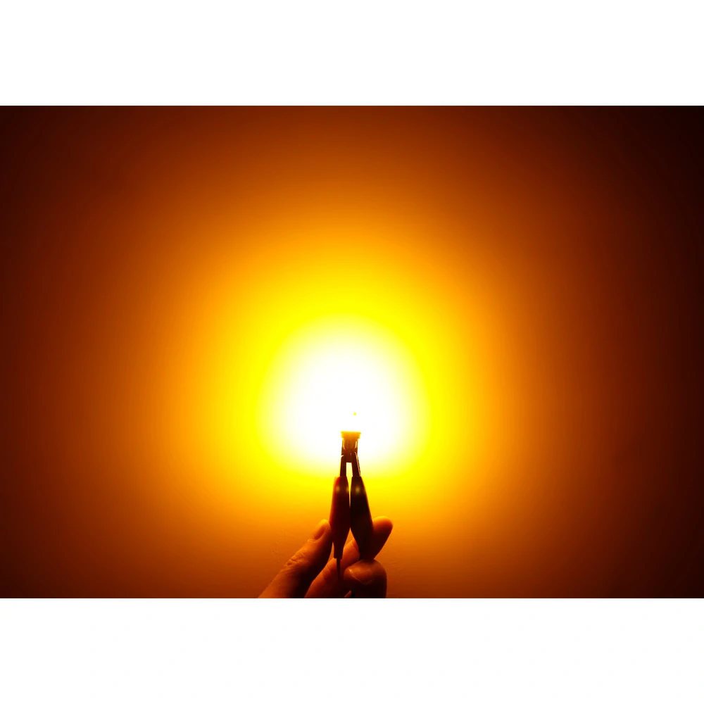 LED žárovka T10 oranžová, 12V, 13LED SMD