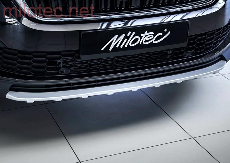 Ochranná lišta předního nárazníku - stříbrný matný, Kodiaq Facelift