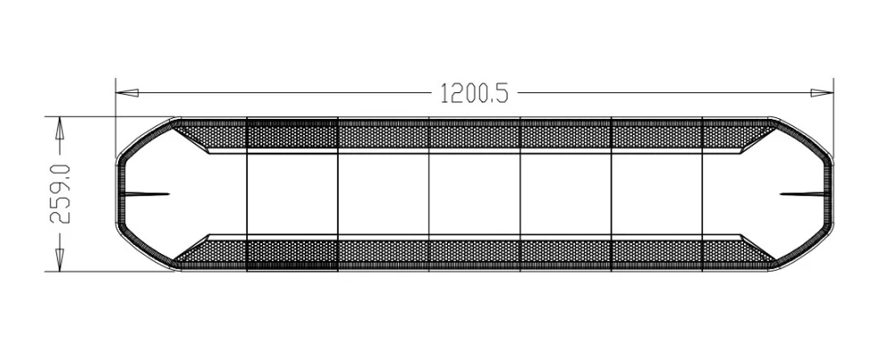 LED rampa 1200mm, oranžová, 12-24V, ECE R65, ovladač s kontrolou zvoleného režimu