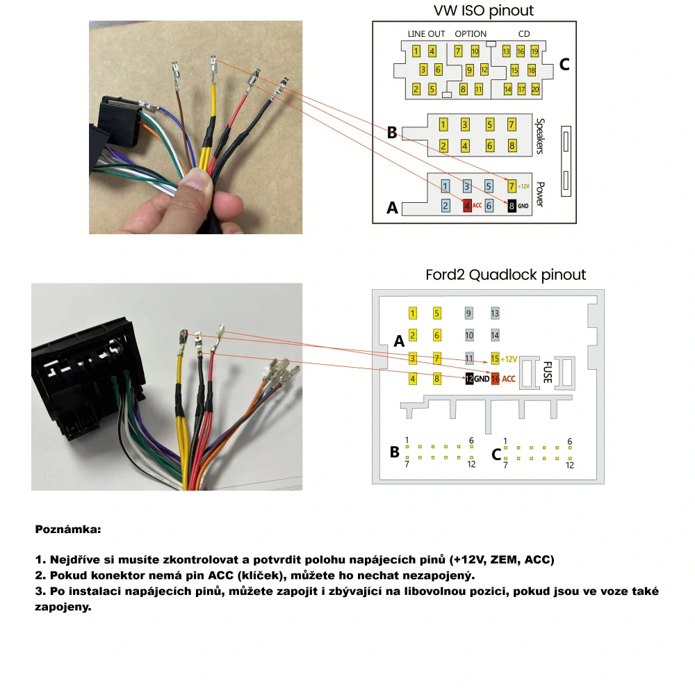 Carclever bluetooth HF sada s ISO konektorem