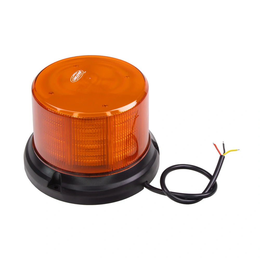LED maják, 12-24V, 96x0,5W, oranžový, pevná montáž, ECE R65 R10
