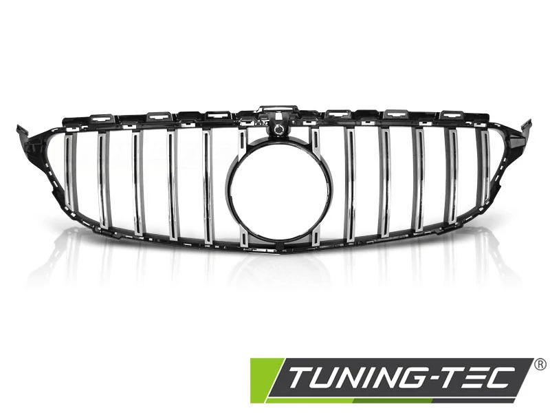 Přední maska Mercedes W205 2018- GT-R styl, chromová černá