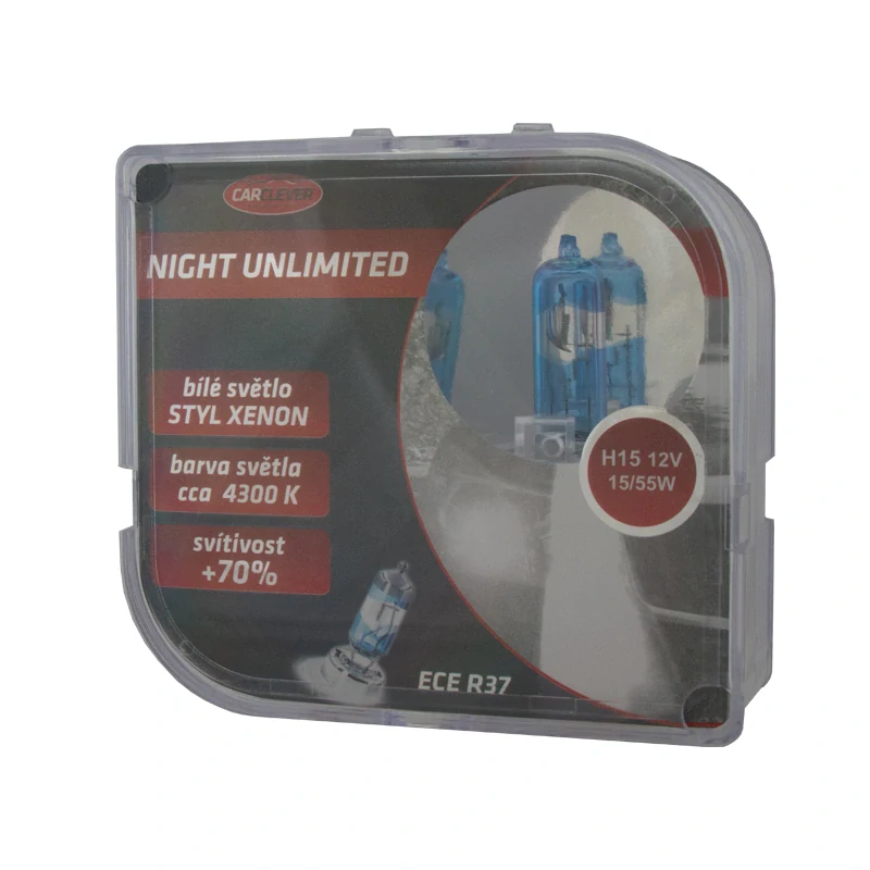 Halogen. žárovka 12V s paticí H15, Night unlimited 4300K