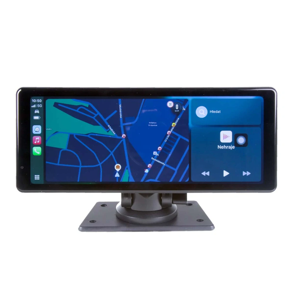 Monitor 10,26" s Apple CarPlay, Android auto, Bluetooth, micro SD, 2K DVR + kamerový vstup