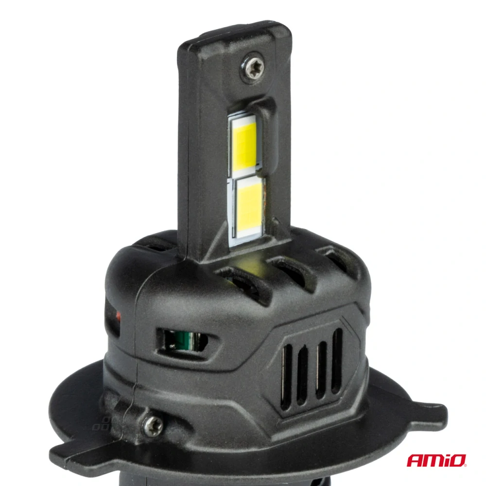 LED žárovky X4-series AVIATOR H4/H19 6500K max 44W AMIO 2 KS