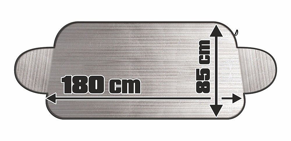 ALU CLONA NA ČELNÍ SKLO AUTA PROTI NÁMRAZE A SLUNCI SUN-ICE MAX (180 X 85 CM) - COMPASS85cm 2mm
