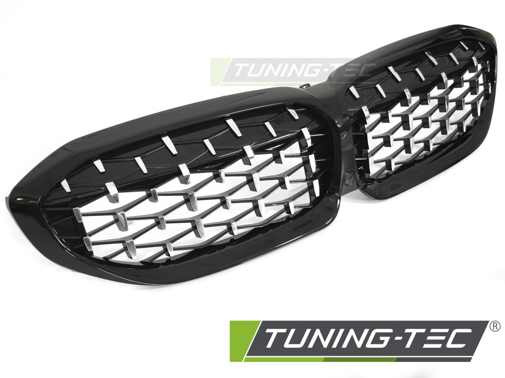 BMW G20/G21 2019-2022 - Přední maska DIAMOND černá s chrom
