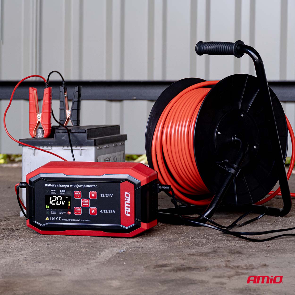 Inteligentní PROFI nabíječka 12/24V 25A (12V 40-250Ah | 24V 40-120Ah) s funkcí BOOST AMIO 