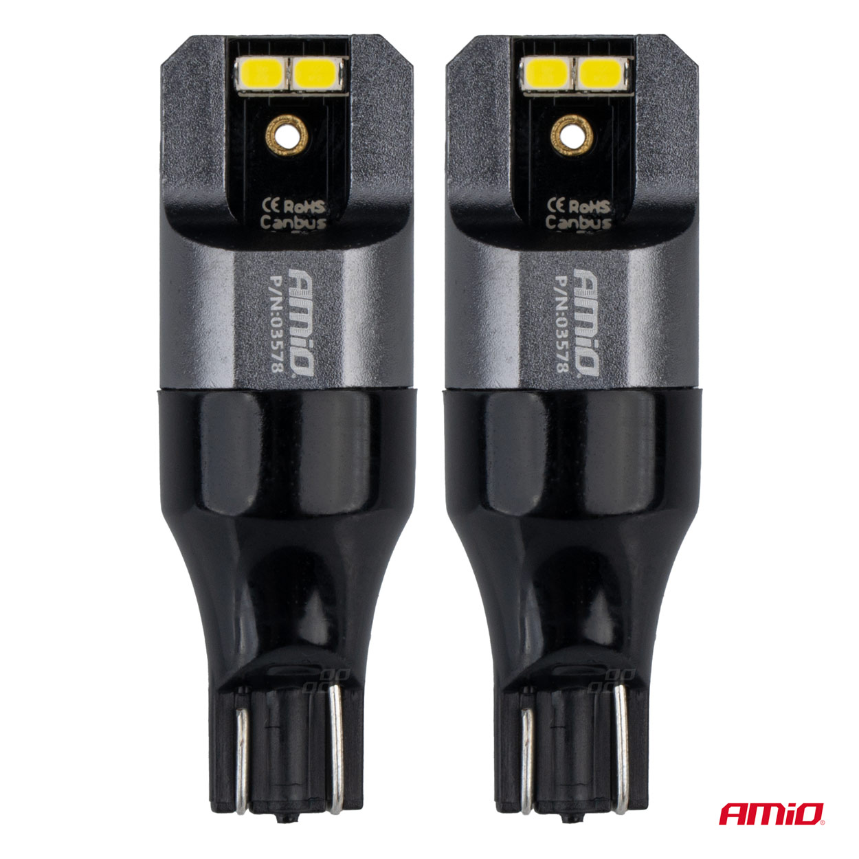 LED žárovky CANBUS PRO T15 W16W 4x2016 SMD bílé 12V 24V AMIO
