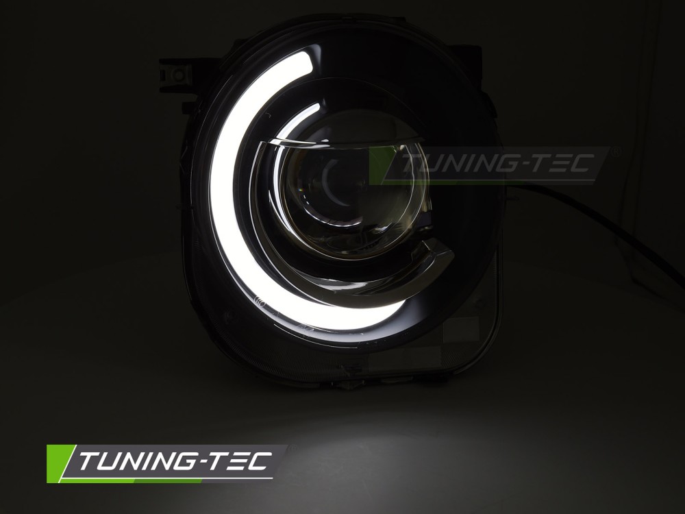 Přední světla, světlomety, lampy Jeep Renegade, 2014-, TubeLight, černý
