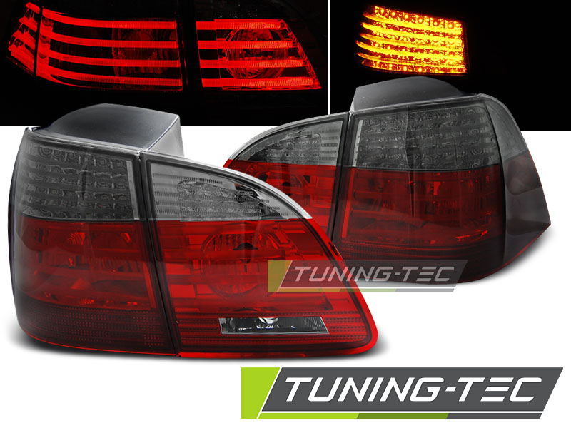 Zadní světlomety BMW E61, 2004-2007 Touring, Combi LED, červené, kouřové