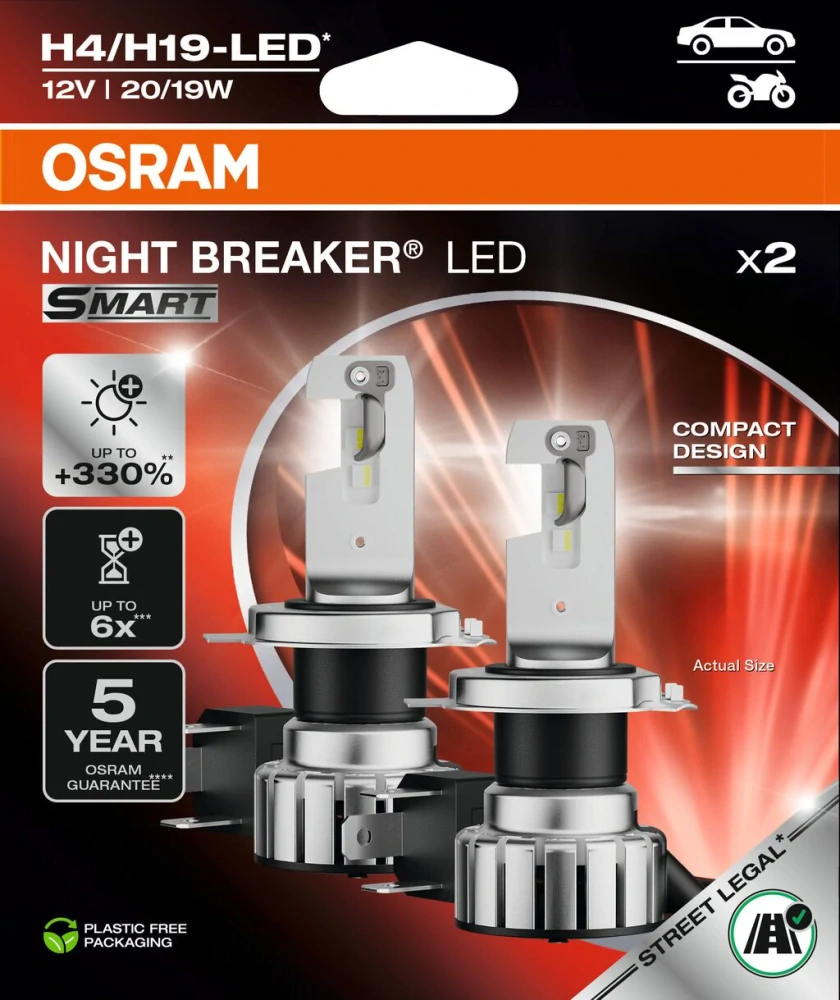 LED žárovky H4 OSRAM Night Breaker LED SMART 12V