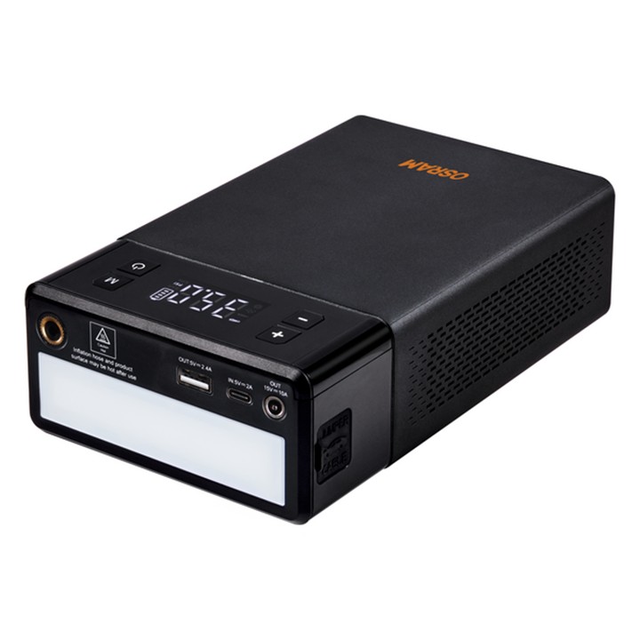 OSRAM Startovací zdroj (JumpStarter) s kompresorem, 12000mAh / 300A / 1000A, 12V