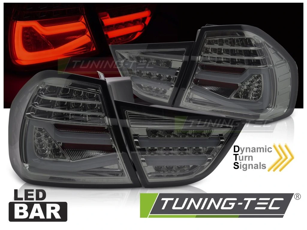 Zadní světla BMW E90 09-11 kouřové LED BAR SEQ