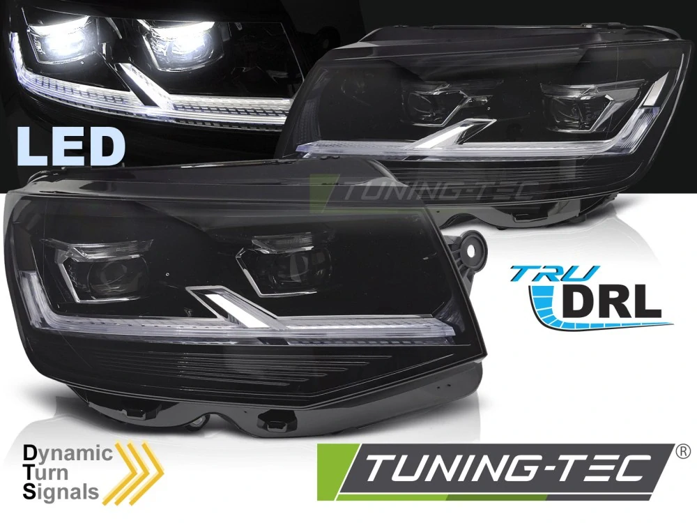 Přední LED světla VW T6, 2015-2019 LPVWX8 black