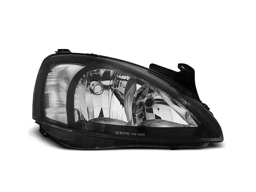 Přední světlomety, světla, lampy Opel Corsa C, 2001-2006, černé