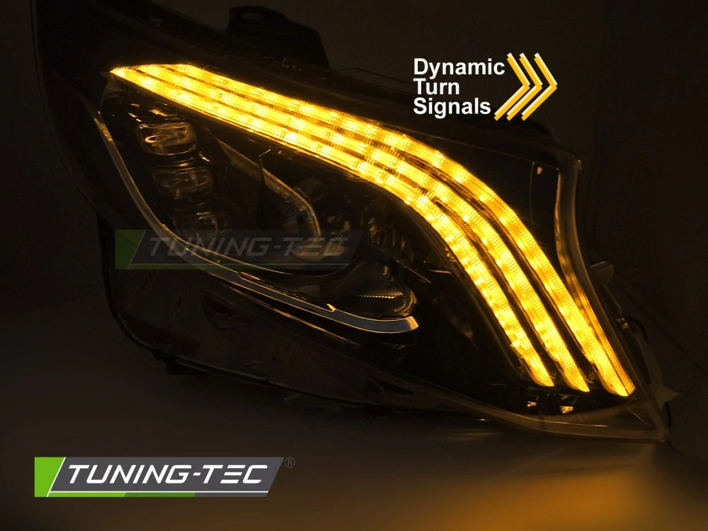 Přední FULL LED světla SEQ DRL Mercedes V-Class / Vito W447 2014-2023