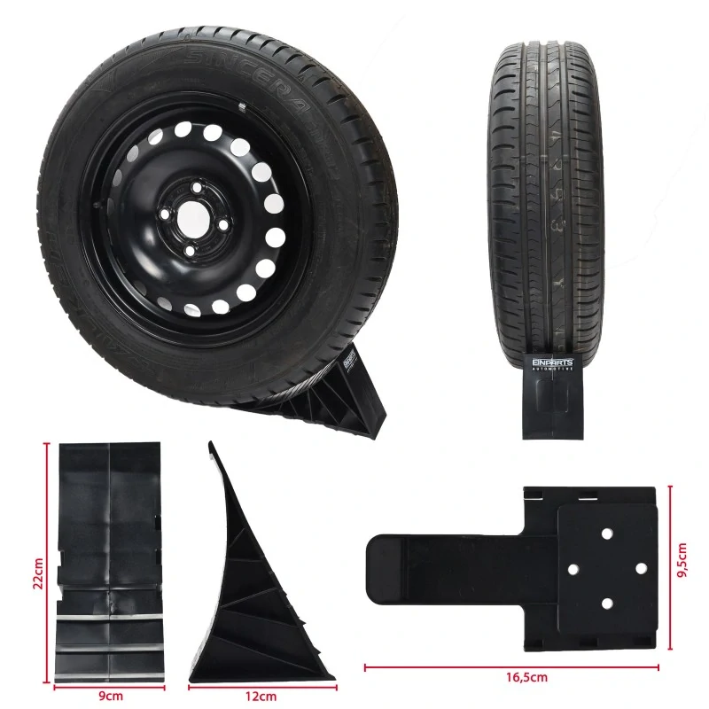 Klín pod kolo gumový 1.8T 