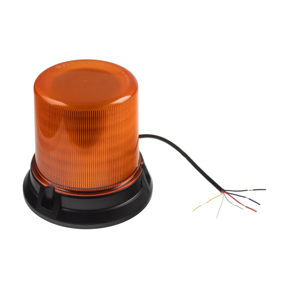 LED maják, 12-48V, 144x1W oranžový, pevná montáž, ECE R65