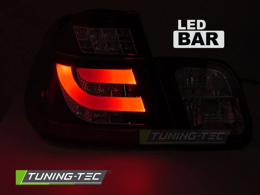 Zadní LED světla BMW E46, 2001-2005 sedan, LED BAR, červenobílé