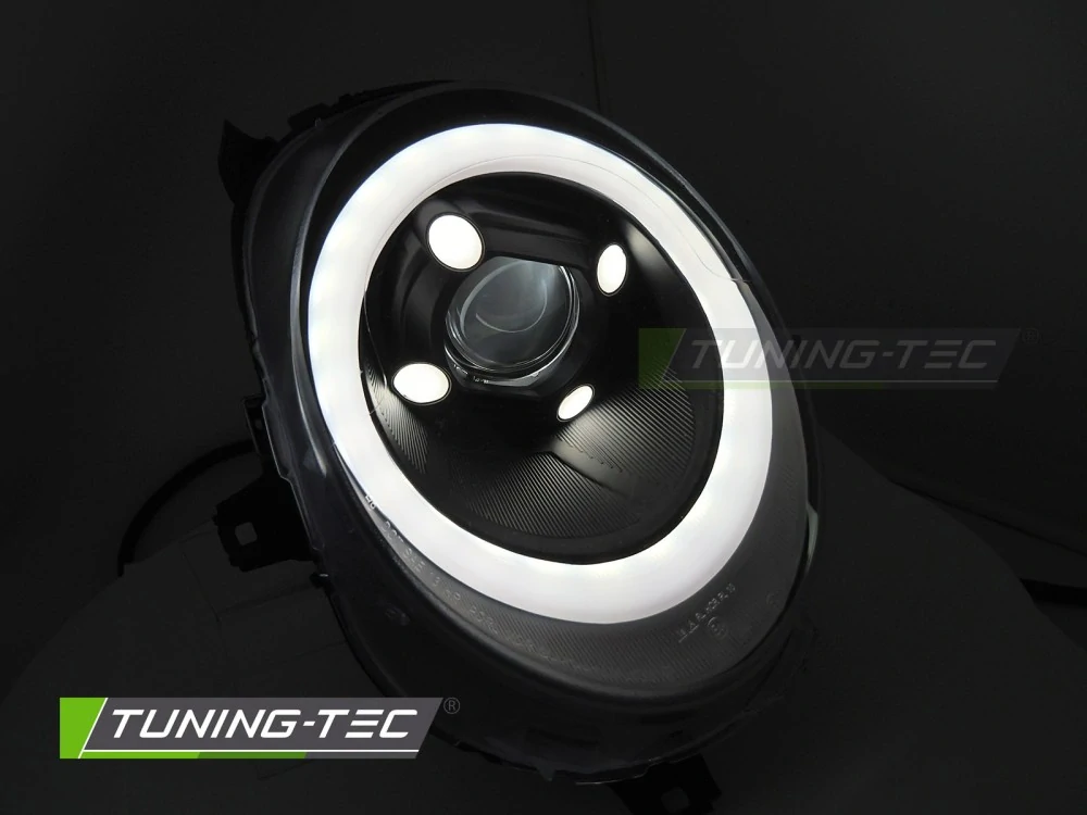 Přední světla MINI COOPER F55, F56, F57 2014-2017 TRU TUBE DRL černé