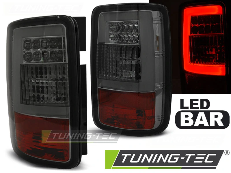 Zadní světla VW Caddy 2003-2014 kouřová LED BAR