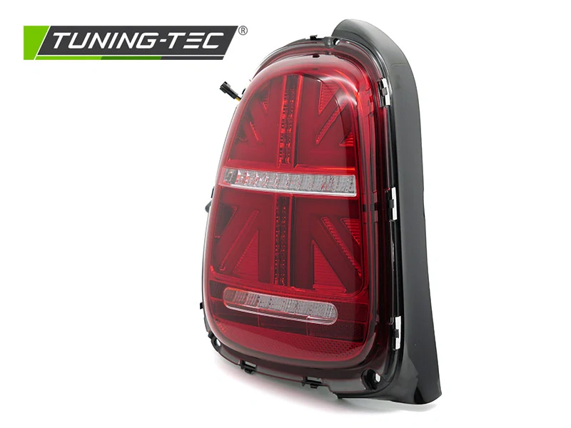 Zadní LED světla pro Mini Cooper F55 F56 F57 (2014–2017) – Červená/Bílá, sekvenční blinkr (pouze 6-PIN)