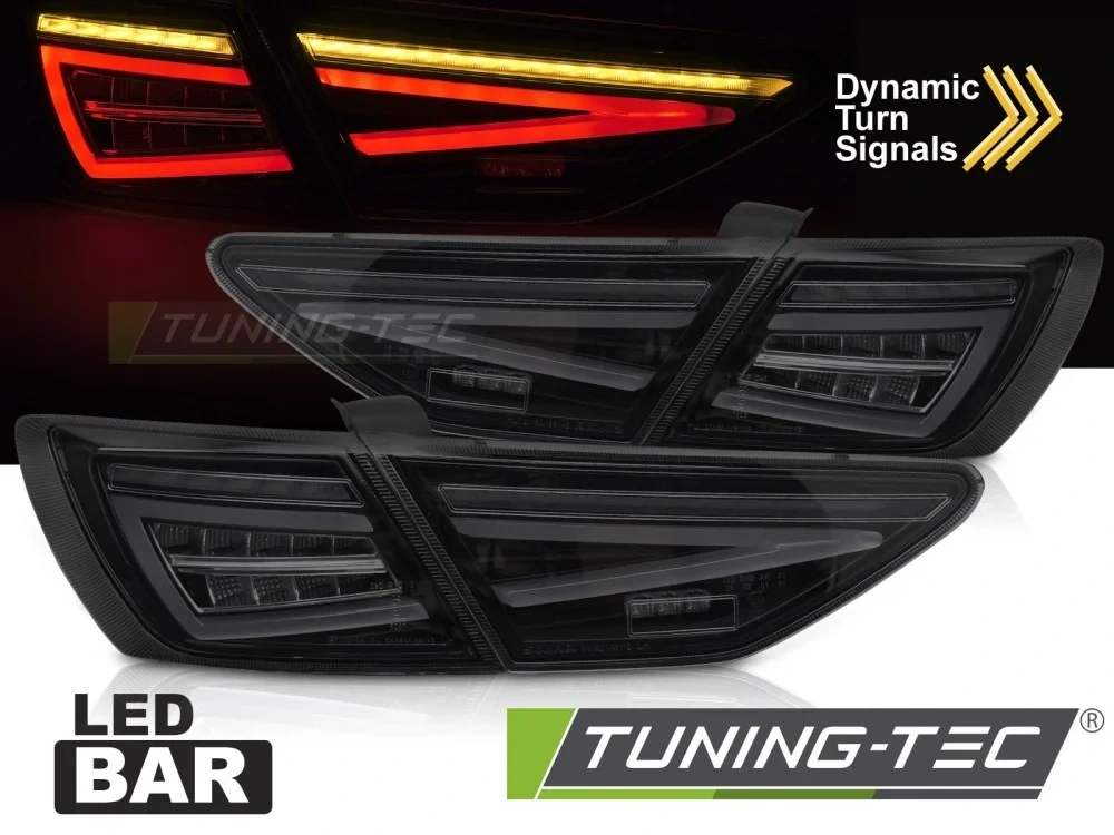 Seat Leon III 5F 2012-2020 Hatchback OEM LED - zadní LED světla černá kouřová