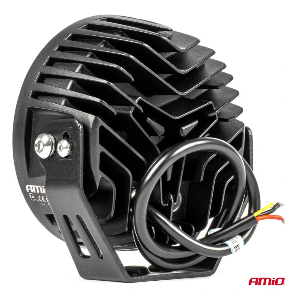 AMIO LED světlomet kulatý | 12x LED | 54W | 7200 lm | Ø 140x61 mm | 10–30V