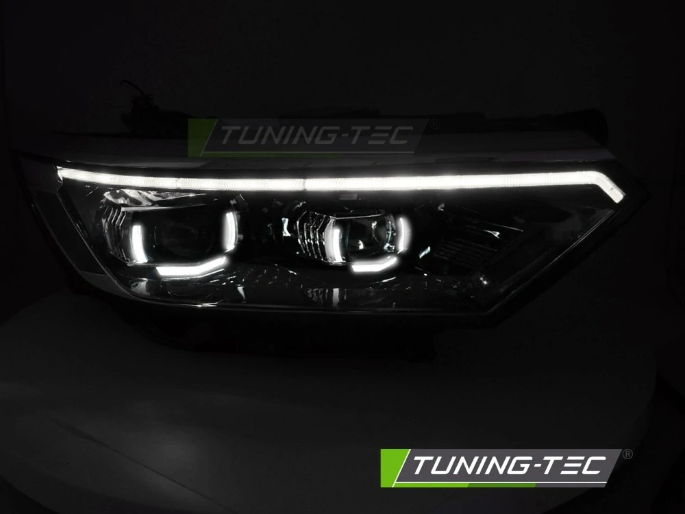 Přední FULL LED světlomety pro VW Passat B8 (2014–2019) s dynamickým blinkrem (SEQ DRL) – Černé
