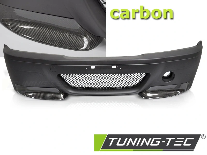 Přední nárazník CSL Look s carbonovými doplňky pro BMW E46 Sedan / Touring (1998–2005)