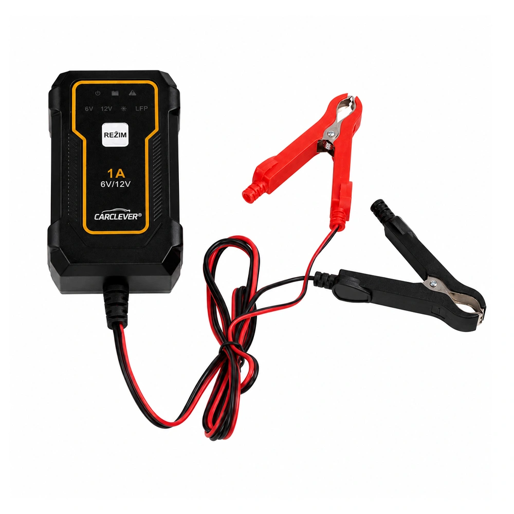 Kompaktní autonabíječka CARCLEVER 6V/1A & 12V/1A + 12V LifePO4