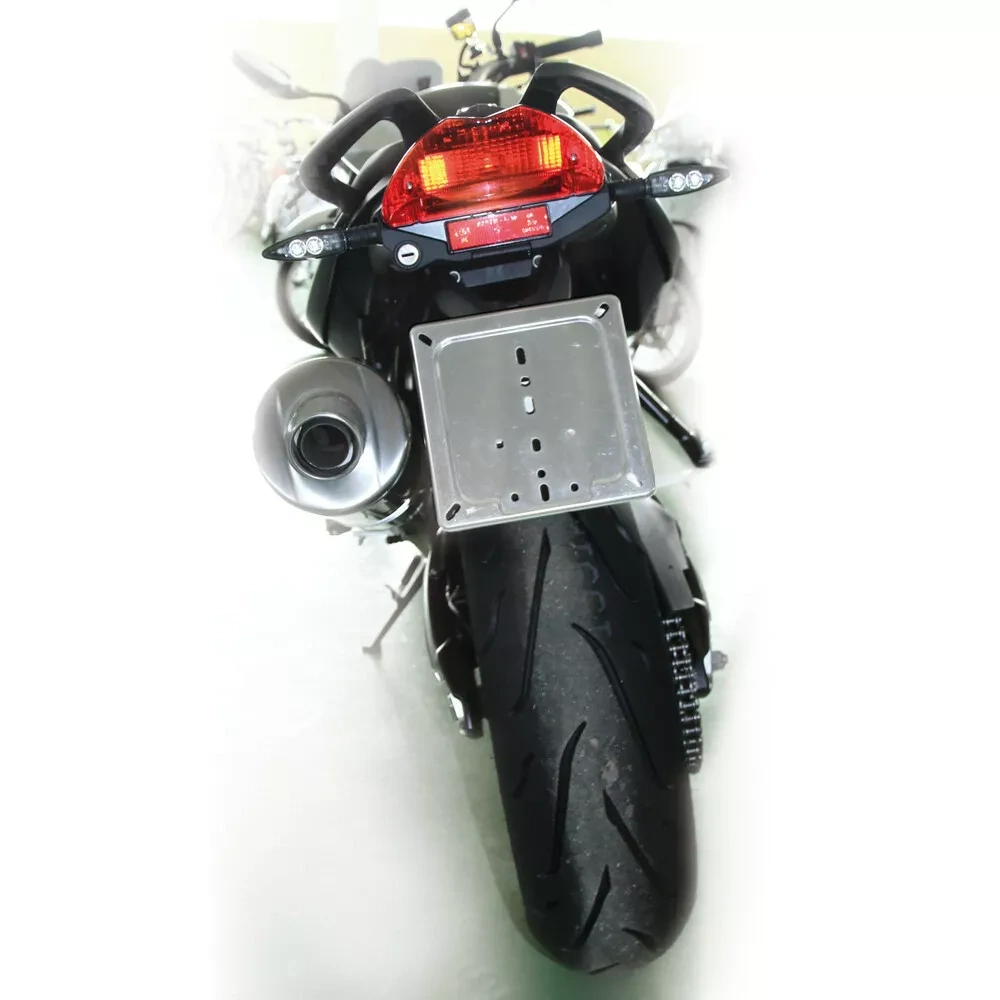 Nerezová moto podložka SPZ LAMPA BASE TARGA