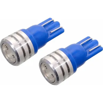 LED žárovka 1SUPER LED 12V T10 modrá 2ks