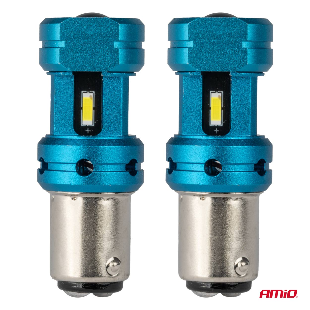 CAN-BUS LED žárovky BAY15D P21/5W, 4 SMD LED, bílé, 2 ks , AMIO