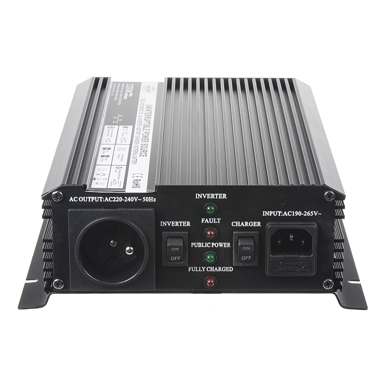 Autonabíječka 12V/10A + měnič 1200W 12/230V, UPS