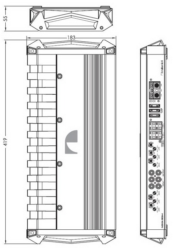 NAKAMICHI zesilovač 4x110W, 2x330W RMS