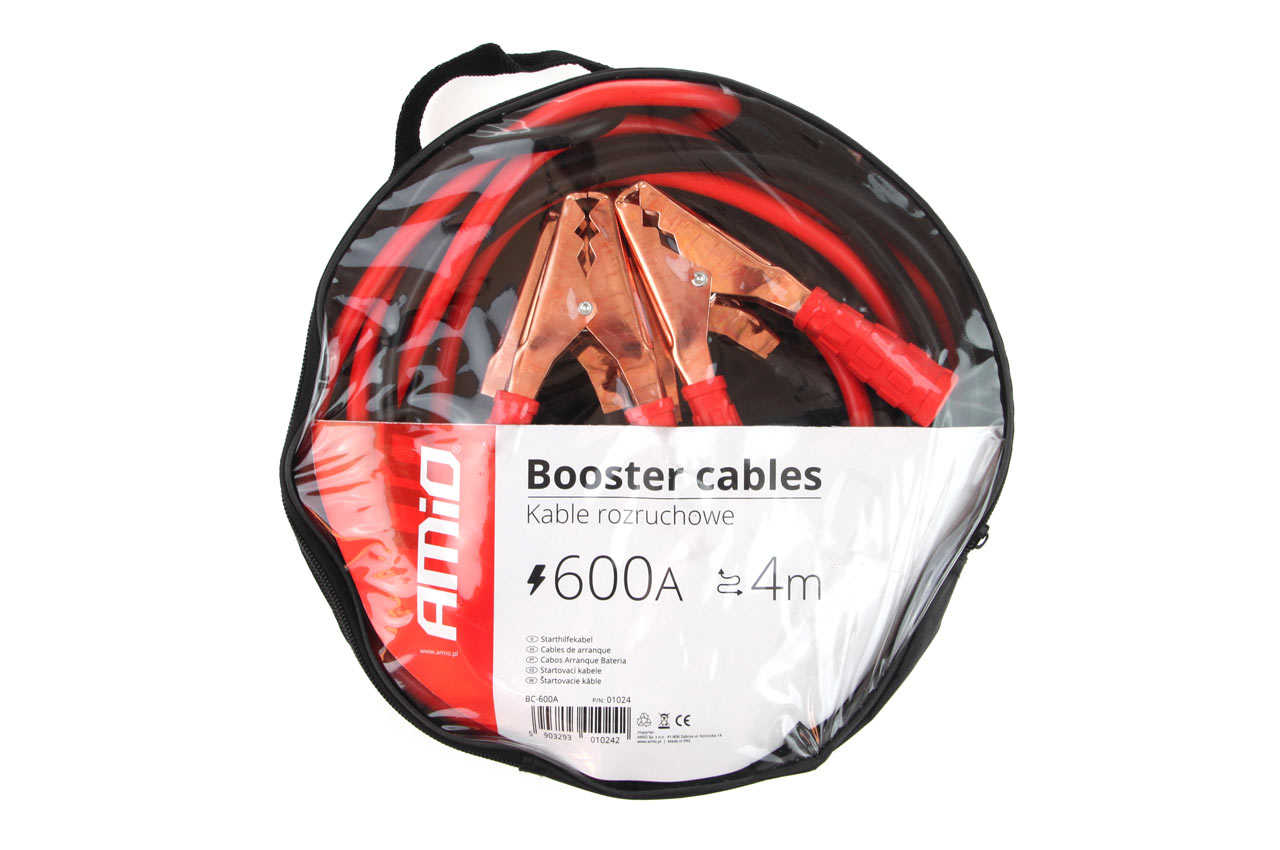 Startovací kabely 600A - 4m AMiO-01024