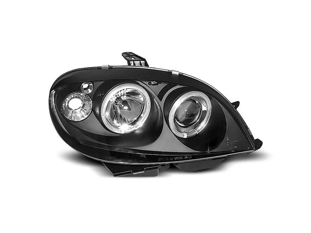 Přední světlomety Citroen Saxo, 2000-2003, Angel Eyes, černé black LPCI03